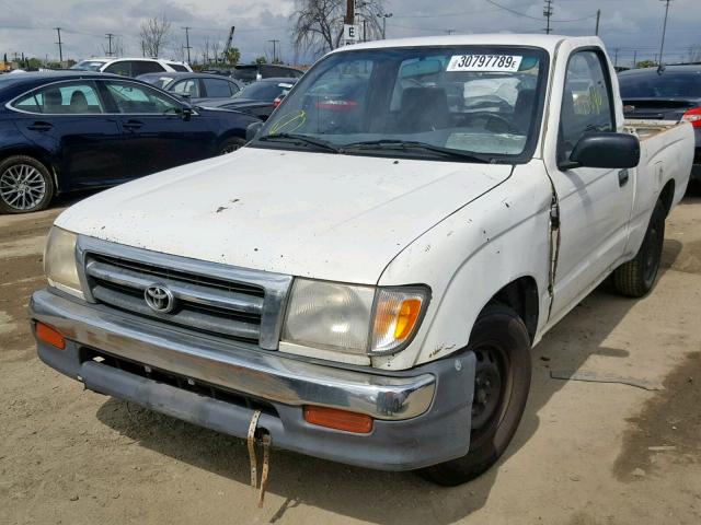 4TANL42N0XZ491233 - 1999 TOYOTA TACOMA WHITE photo 2