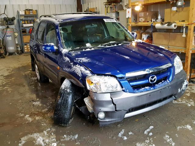 4F2CZ06115KM00261 - 2005 MAZDA TRIBUTE S BLUE photo 1