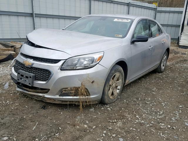 1G11A5SA6GU125357 - 2016 CHEVROLET MALIBU LIM SILVER photo 2