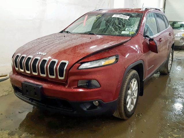 1C4PJMCS6FW521875 - 2015 JEEP CHEROKEE L RED photo 2