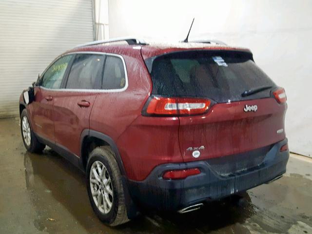 1C4PJMCS6FW521875 - 2015 JEEP CHEROKEE L RED photo 3