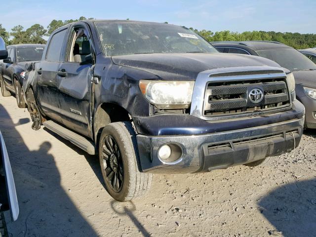 5TFEM5F1XAX008378 - 2010 TOYOTA TUNDRA CRE BLUE photo 1