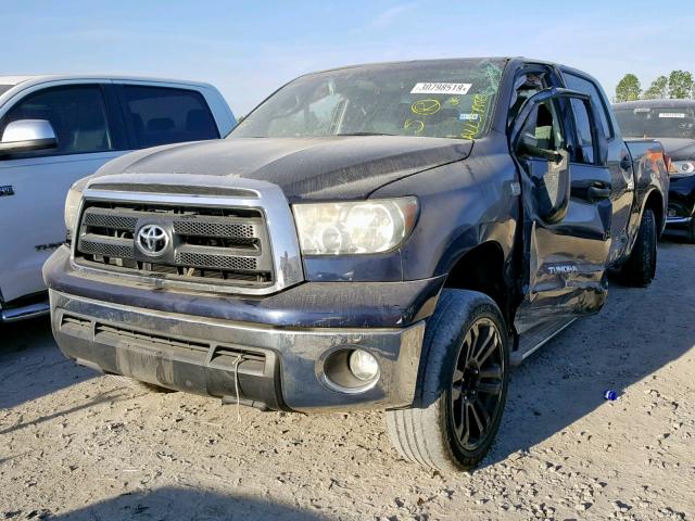 5TFEM5F1XAX008378 - 2010 TOYOTA TUNDRA CRE BLUE photo 2