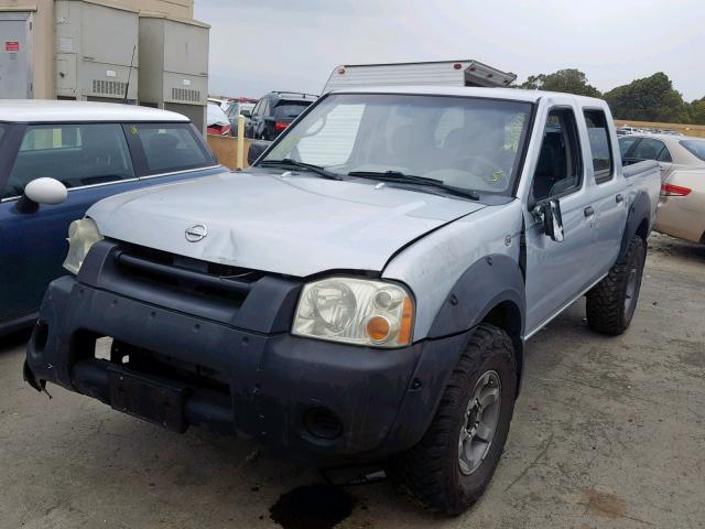 1N6ED27T12C394807 - 2002 NISSAN FRONTIER C SILVER photo 2