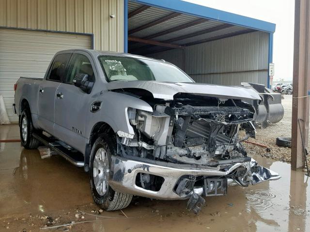 1N6AA1E50HN543615 - 2017 NISSAN TITAN SV SILVER photo 1