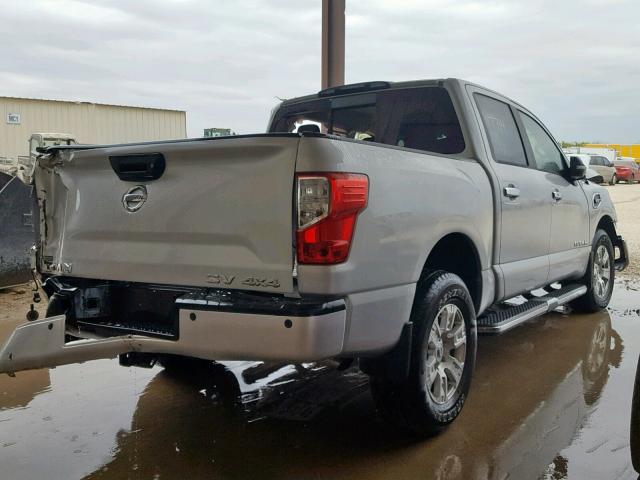 1N6AA1E50HN543615 - 2017 NISSAN TITAN SV SILVER photo 4