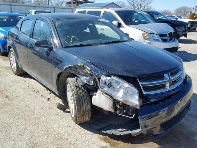 1C3CDZAB2DN638298 - 2013 DODGE AVENGER SE BLACK photo 1