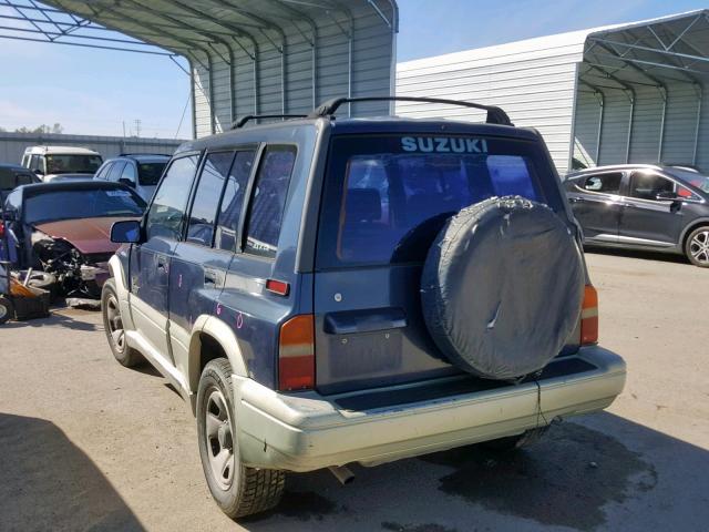 JS3TD21V6V4110639 - 1997 SUZUKI SIDEKICK S BLUE photo 3