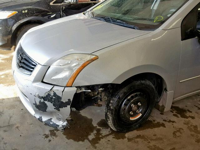 3N1AB6AP8BL685564 - 2011 NISSAN SENTRA 2.0 SILVER photo 9