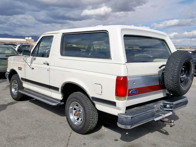 1FMEU15H7JLA54146 - 1988 FORD BRONCO U10 WHITE photo 3