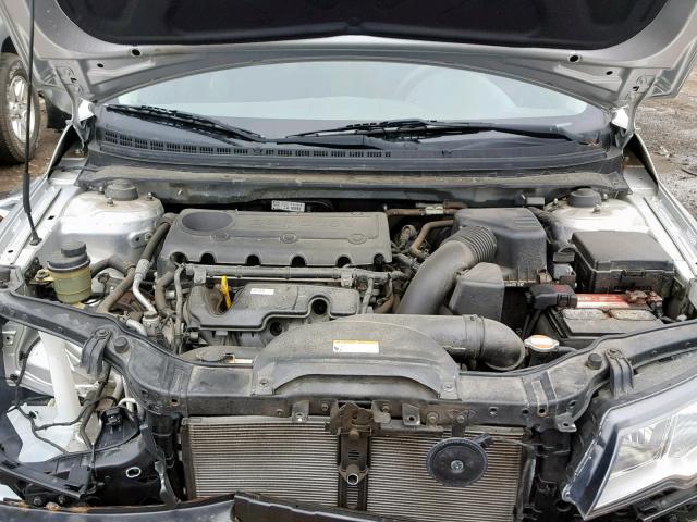 KNAFU6A20A5295538 - 2010 KIA FORTE EX SILVER photo 7