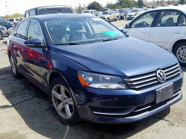 1VWBP7A31CC018822 - 2012 VOLKSWAGEN PASSAT SE BLUE photo 1