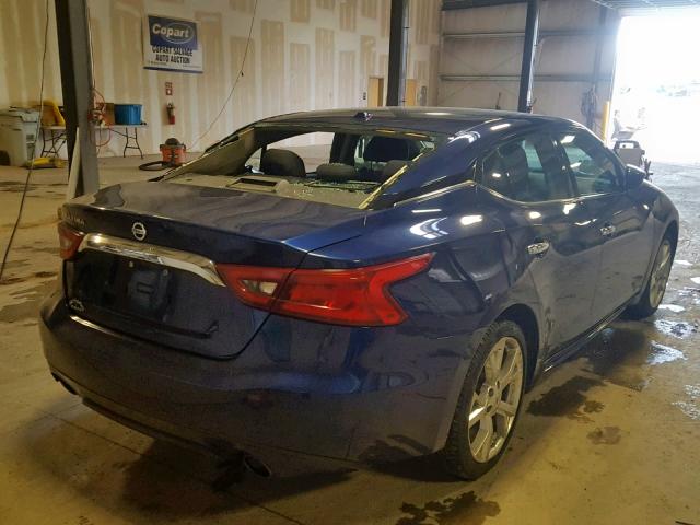 1N4AA6AP7GC391159 - 2016 NISSAN MAXIMA 3.5 BLUE photo 4