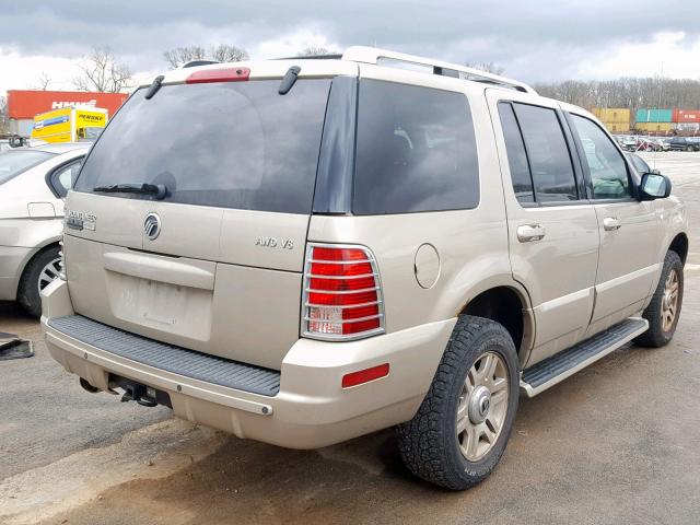 4M2DU86W84ZJ14985 - 2004 MERCURY MOUNTAINEE BEIGE photo 4