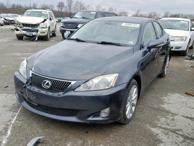 JTHCF5C2XA5036478 - 2010 LEXUS IS 250 GRAY photo 2