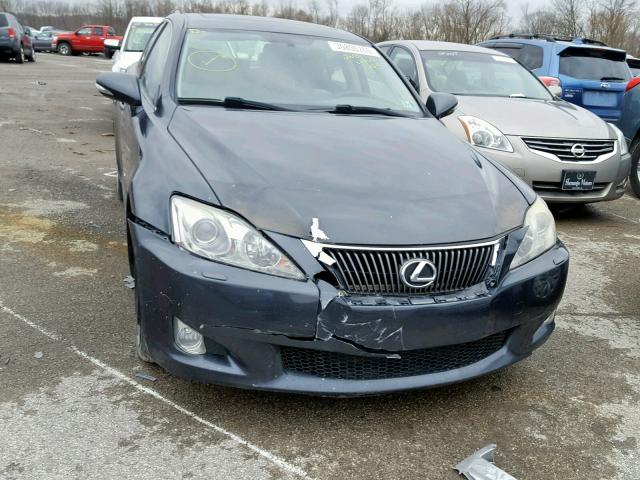 JTHCF5C2XA5036478 - 2010 LEXUS IS 250 GRAY photo 9