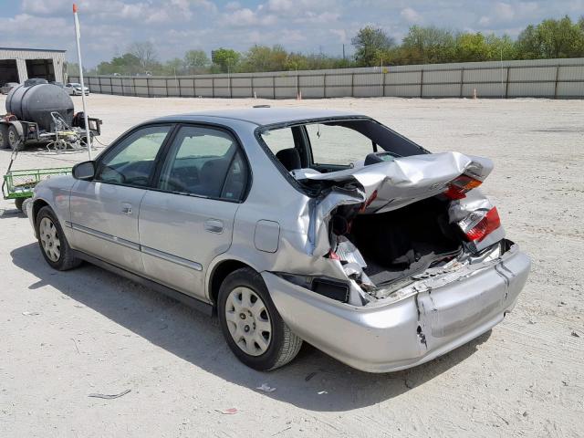 2HGEJ6612YH567969 - 2000 HONDA CIVIC BASE 银色 照片 3