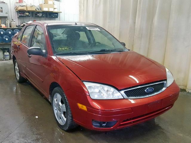 1FAFP34NX5W205462 - 2005 FORD FOCUS ZX4 MAROON photo 1