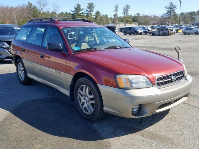 4S3BH675437633957 - 2003 SUBARU LEGACY OUT BURGUNDY photo 1