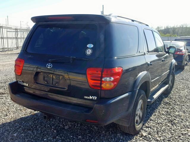 5TDZT38A12S066117 - 2002 TOYOTA SEQUOIA LI BLACK photo 4