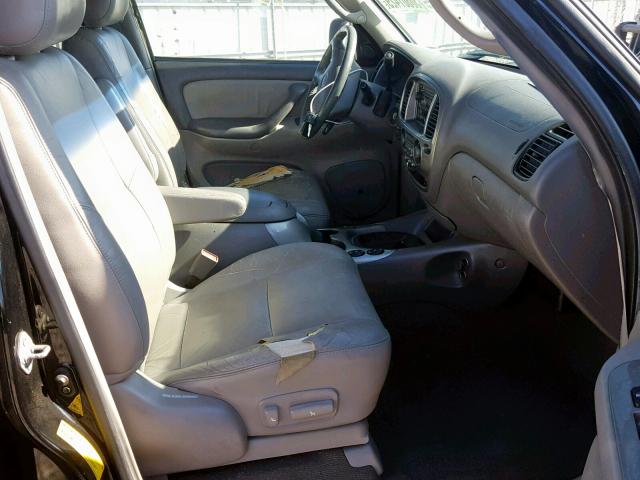 5TDZT38A12S066117 - 2002 TOYOTA SEQUOIA LI BLACK photo 5