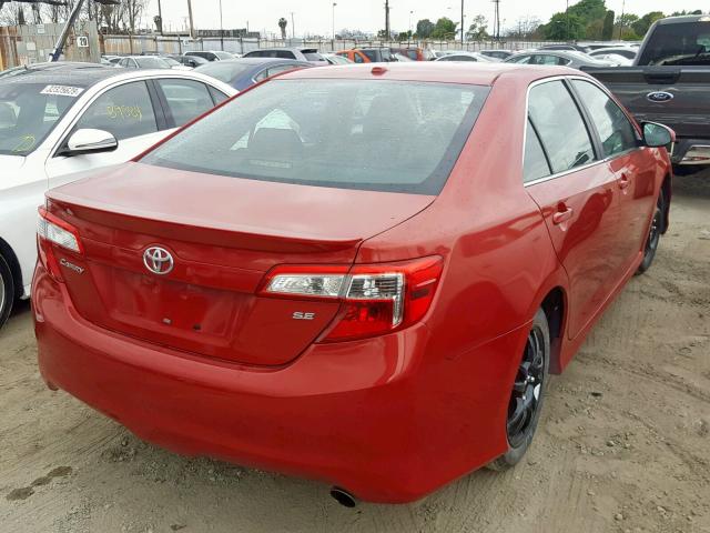 4T1BF1FK5CU550499 - 2012 TOYOTA CAMRY BASE 红色 照片 4