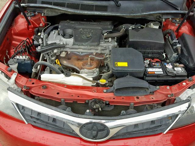 4T1BF1FK5CU550499 - 2012 TOYOTA CAMRY BASE 红色 照片 7