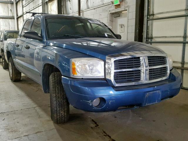 1D7HW58N75S225614 - 2005 DODGE DAKOTA QUA BLUE photo 1