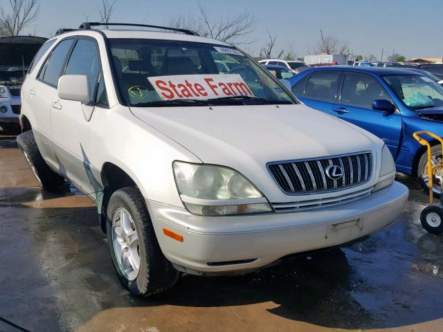 JTJGF10U320124964 - 2002 LEXUS RX 300 WHITE photo 1