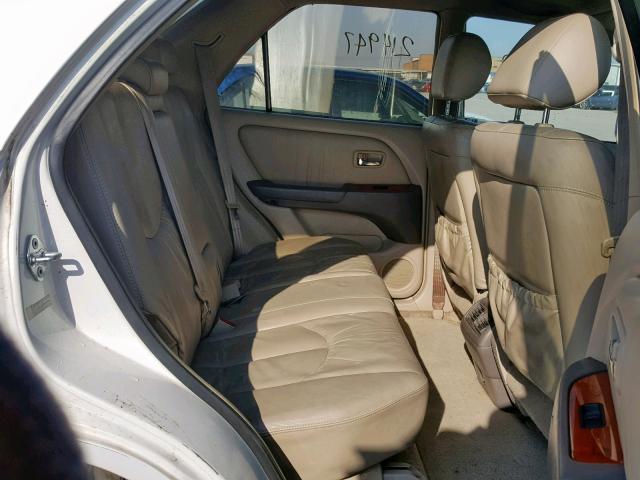 JTJGF10U320124964 - 2002 LEXUS RX 300 WHITE photo 6