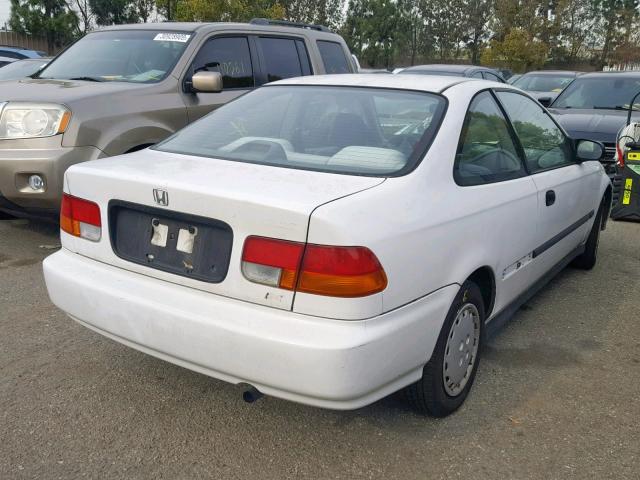 1HGEJ622XVL058094 - 1997 HONDA CIVIC DX WHITE photo 4