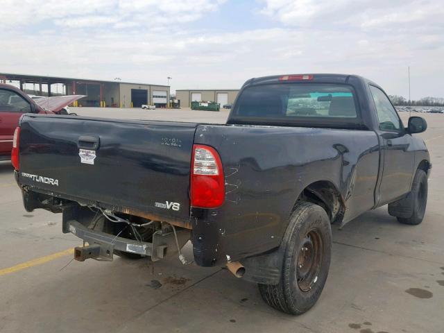 5TBJT32126S473903 - 2006 TOYOTA TUNDRA BLACK photo 4