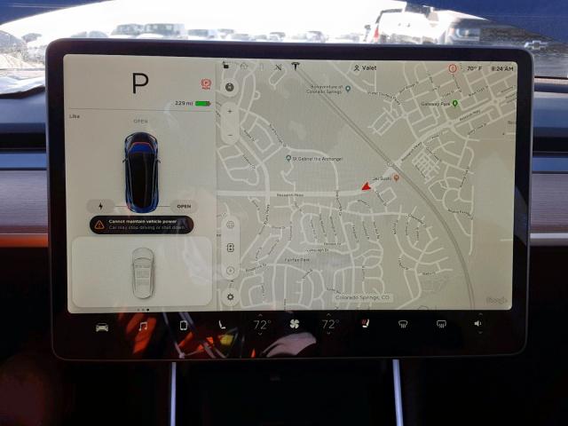 5YJ3E1EA4JF041949 - 2018 TESLA MODEL 3 BLUE photo 9