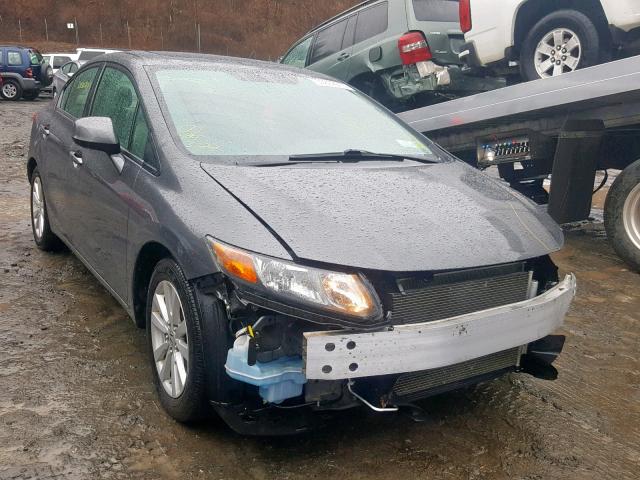 2HGFB2F93CH507398 - 2012 HONDA CIVIC EXL GRAY photo 1