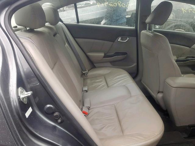 2HGFB2F93CH507398 - 2012 HONDA CIVIC EXL GRAY photo 6