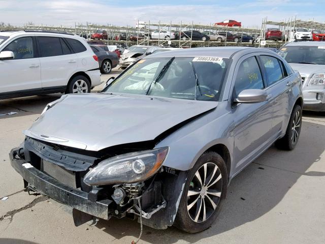 1C3CCBBB8DN539204 - 2013 CHRYSLER 200 TOURIN GRAY photo 2