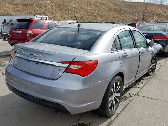 1C3CCBBB8DN539204 - 2013 CHRYSLER 200 TOURIN GRAY photo 4