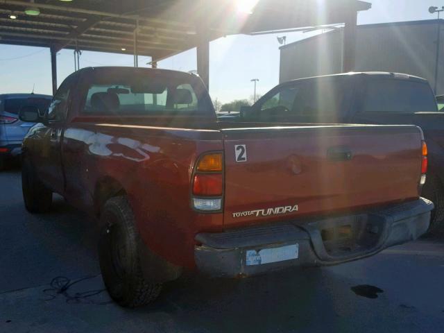 5TBJN32152S235743 - 2002 TOYOTA TUNDRA MAROON photo 3