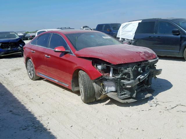 5NPE34AF8HH566901 - 2017 HYUNDAI SONATA SPO RED photo 1