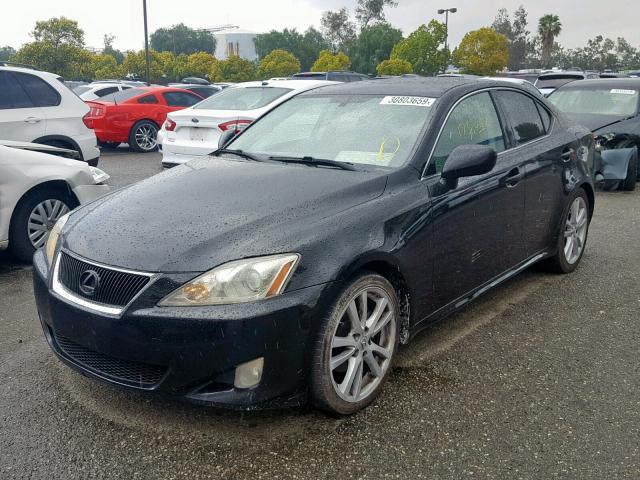 JTHBK262172047333 - 2007 LEXUS IS 250 BLACK photo 2