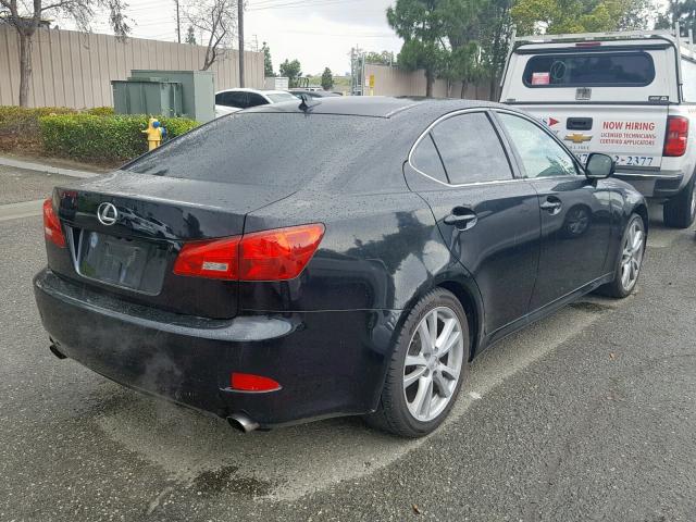 JTHBK262172047333 - 2007 LEXUS IS 250 BLACK photo 4