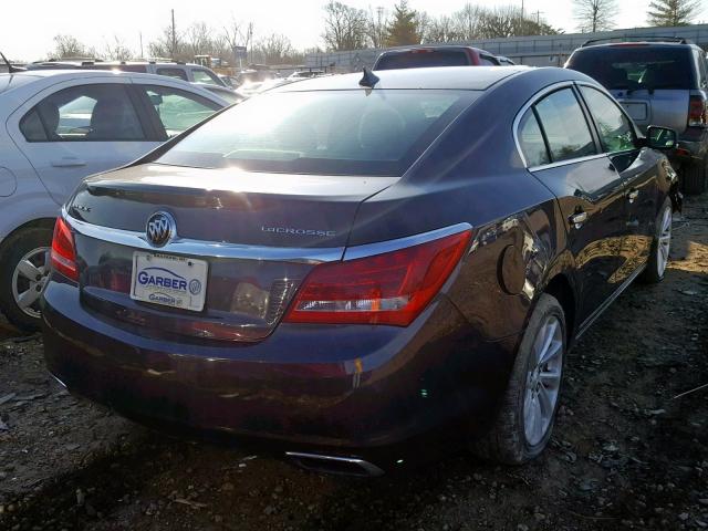 1G4GB5G30EF288141 - 2014 BUICK LACROSSE PURPLE photo 4