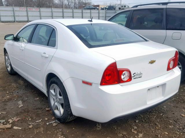 1G1ZB5E1XBF370106 - 2011 CHEVROLET MALIBU LS თეთრი ფოტო 3