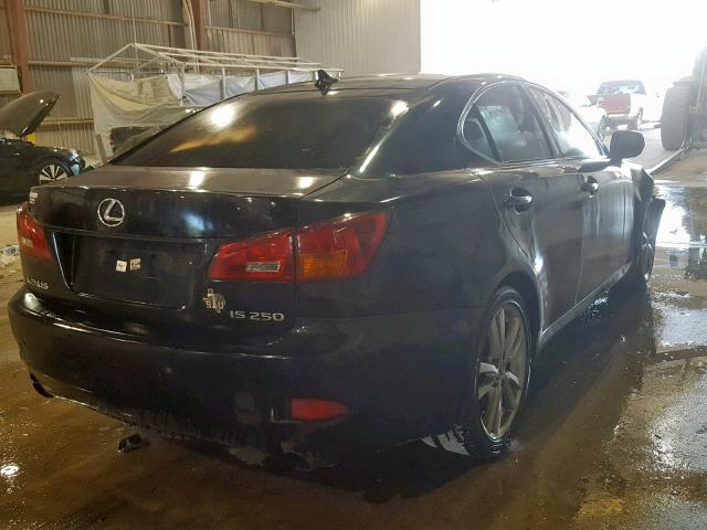 JTHBK262472057600 - 2007 LEXUS IS 250 BLACK photo 4