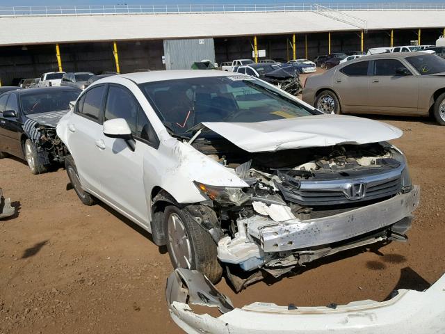 2HGFB2F64CH548869 - 2012 HONDA CIVIC HF WHITE photo 1