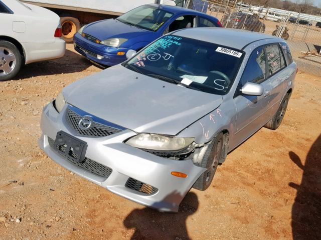 1YVFP82DX45N59790 - 2004 MAZDA 6 S SILVER photo 2