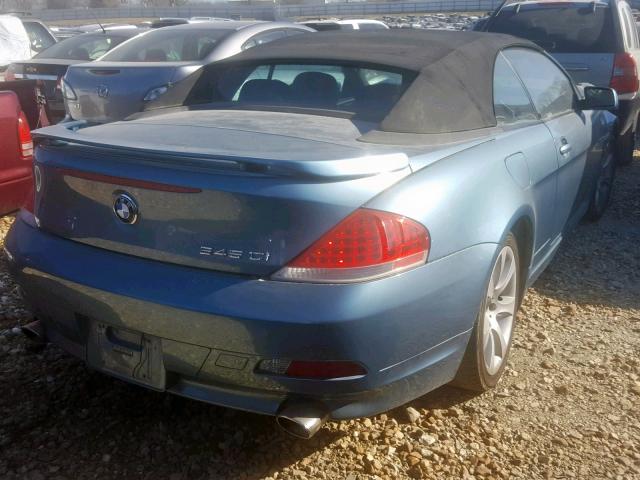 WBAEK73484B320939 - 2004 BMW 645 CI AUT TURQUOISE photo 4