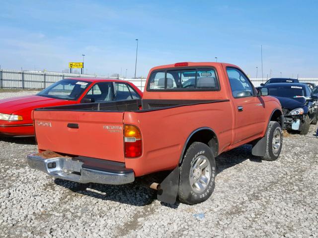 4TANM92N1XZ568704 - 1999 TOYOTA TACOMA PRE RED photo 4