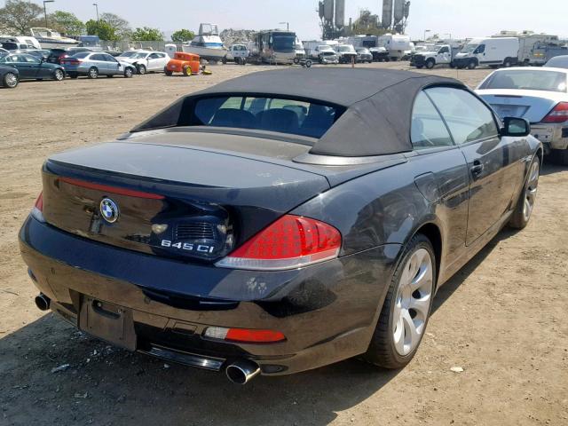 WBAEK73424B260415 - 2004 BMW 645 CI AUT BLACK photo 4