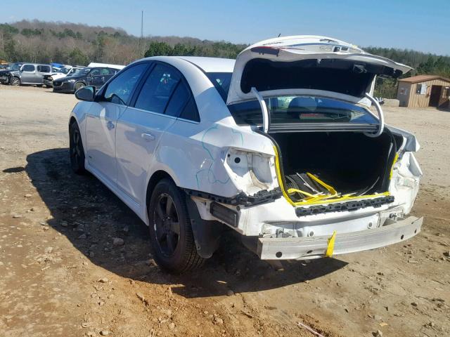 1G1PD5SB7E7465087 - 2014 CHEVROLET CRUZE LT WHITE photo 3